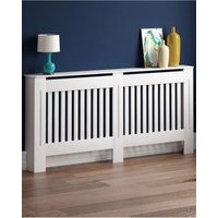 Home Discount Vida Designs Chelsea MDF Radiator Cover Heating Cabinet, White | Size: Medium