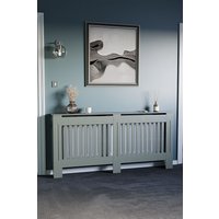 Home Discount Vida Designs Chelsea MDF Radiator Cover Heating Cabinet, Grey | Size: XL