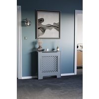 Home Discount Vida Designs Oxford MDF Radiator Cover Heating Cabinet, Dark Grey | Size: Small