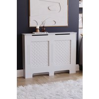 Home Discount Vida Designs Oxford MDF Radiator Cover Heating Cabinet, White | Size: Medium