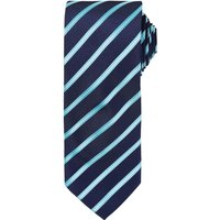 Premier Men's Stripe Tie in Mid Navy