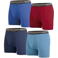 Atlas for Men Men's Stretch Boxer Shorts (Pack of 4) in Blue | Size: 3XL