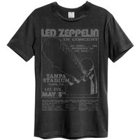 Amplified Men's Tampa Stadium Led Zeppelin T-Shirt in Charcoal | Size: Medium