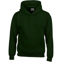 Gildan Heavy Blend Hooded Sweatshirt in Dark Green | Size: 3-4 Years
