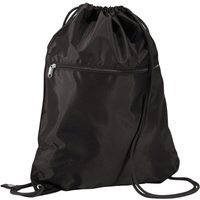 Quadra Men's Premium Drawstring Bag in Black