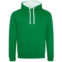 AWDis Women's Varsity Hoodie in Green | Size: Large