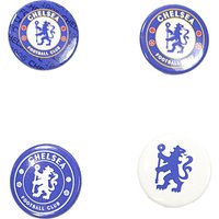 Chelsea FC Crest Badge Set (Pack of 4) in Blue