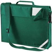 Quadra Men's Reflective Adjustable Strap Book Bag in Bottle Green