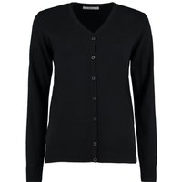 Kustom Kit Women's Arundel V Neck Cardigan in Black | Size: 20