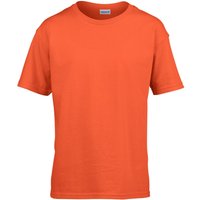 Gildan Childens SoftStyle Ringspun T-Shirt in Orange | Size: 12-13 Years