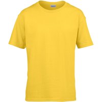 Gildan Childens SoftStyle Ringspun T-Shirt in Yellow | Size: 3-4 Years