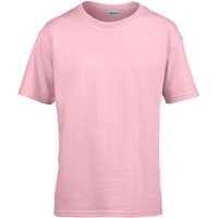 Gildan Childens SoftStyle Ringspun T-Shirt in Light Pink | Size: 3-4 Years