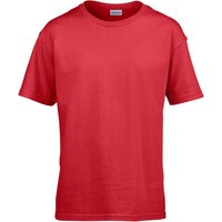 Gildan Childens SoftStyle Ringspun T-Shirt in Red | Size: 3-4 Years