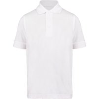 Kustom Kit Klassic Polycotton Pique Polo Shirt in White | Size: 3-4 Years