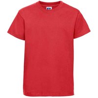 JERZEES Classic Plain Ringspun Cotton T-Shirt in Light Red | Size: 1-2 Years