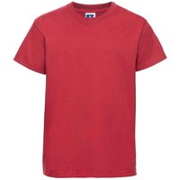 JERZEES Classic Plain Ringspun Cotton T-Shirt in Red | Size: 7-8 Years