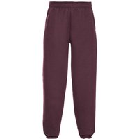 JERZEES Elasticated Hem Jogging Bottoms in Burgundy | Size: 5-6 Years