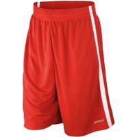 Spiro Men's Basketball Shorts in Red | Size: XS