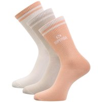 Superga Men's Ribbed Knitted Socks (Pack of 3) in Pink | Size: Medium