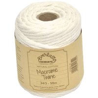 Everlasto 34 3 Cotton Macrame Twine in White