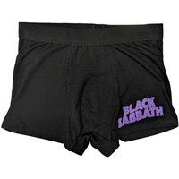 Black Sabbath Men's Wavy Logo Boxer Shorts in Black | Size: XL