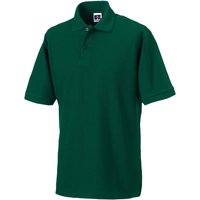 Russell Men's Polycotton Pique Hardwearing Polo Shirt in Bottle Green | Size: 2XL