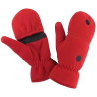 Result Men's Fingerless Gloves in Red | Size: Large/XL