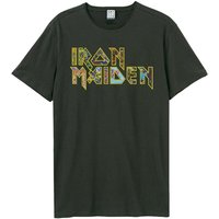 Iron Maiden Men's Logo T-Shirt in Charcoal | Size: Medium