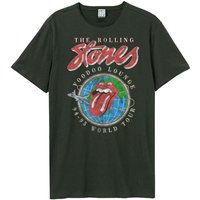Amplified Men's Voodoo Lounge Tour The Rolling Stones T-Shirt in Charcoal | Size: Medium