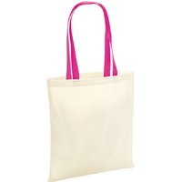 Westford Mill Women's Bag 4 Life Contrast Handle Tote in Fuchsia