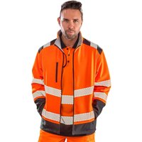 SAFE-GUARD by Result Men's Ripstop Safety Soft Shell Jacket in Burnt Orange | Size: Medium