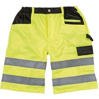 SAFE-GUARD by Result Men's Safety Cargo Shorts in Yellow | Size: Medium