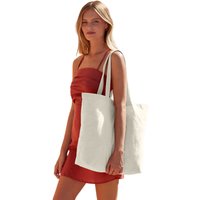 Westford Mill Women's Maxi Tote Bag in Light Stone