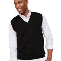 Cotton Acrylic V Neck Sleeveless Sweatshirt