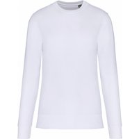 Kariban Friendly Crew Neck Sweatshirt in White | Size: 10-12 Years
