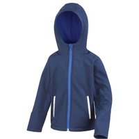 Result Core TX Performance Hooded Soft Shell Jacket in Dark Navy | Size: 3-4 Years