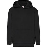 Fruit of the Loom Classic Hooded Sweatshirt in Black | Size: 5-6 Years