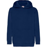 Fruit of the Loom Classic Hooded Sweatshirt in Navy | Size: 9 Years