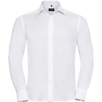 Russell Collection Men's Ultimate Tailored Long-Sleeved Shirt in White | Size: 16 inches
