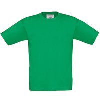B&C Exact 190 T-Shirt in Green | Size: 12-14 Years