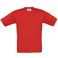 B&C Exact 190 T-Shirt in Red | Size: 3-4 Years