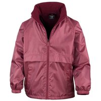 Result Core Fleece Lined Jacket in Burgundy | Size: 3-4 Years