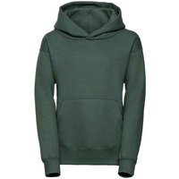 JERZEES Plain Blue Hoodie in Bottle Green | Size: 3-4 Years