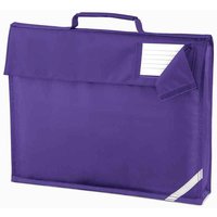 Quadra Men's Reflective Book Bag in Purple