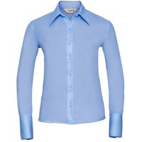 Russell Collection Women's Ultimate Non-Iron Long-Sleeved Shirt in Light Blue | Size: 12