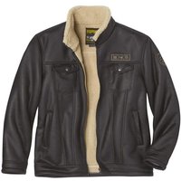 s Aviator Faux Suede Jacket Dark