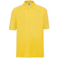 Russell Pique Polo Shirt in Yellow | Size: 5-6 Years