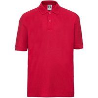 Russell Pique Polo Shirt in Red | Size: 5-6 Years