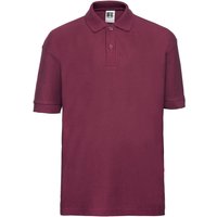 Russell Pique Polo Shirt in Burgundy | Size: 1-2 Years