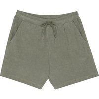 Native Spirit Men's Terry Towel Shorts in Light Green | Size: Medium